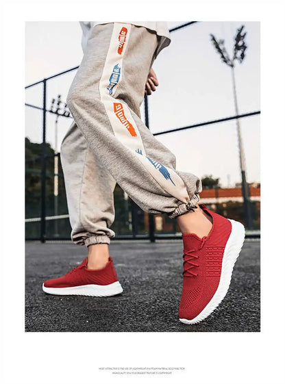 Knit Non-slip Sole Shoes Man 2024 Casual Men Summer Sneakers For Children Sports Basctt Tenids Life Suppliers The Most Sold