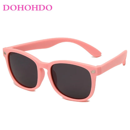 Retro Children Polarized Sunglasses TR90 Flexible Kids Sunglasses For Boys Girls Baby Gift Outdoors Goggle Shades Eyewear UV400