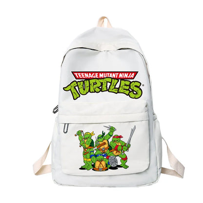 Ninja Turtles Backpack Soft Sister Solid Color Fashion High Capacity Waterproof College Backpack Trendy School Bags Kids Gifts