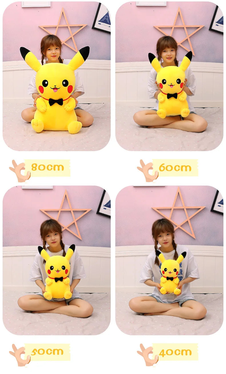 100cm Big Size Pokemon Large  Pikachu   Plush Toy Kawaii Stuffed Animal Soft Cartoon Doll Plushies Christmas Girls Gift