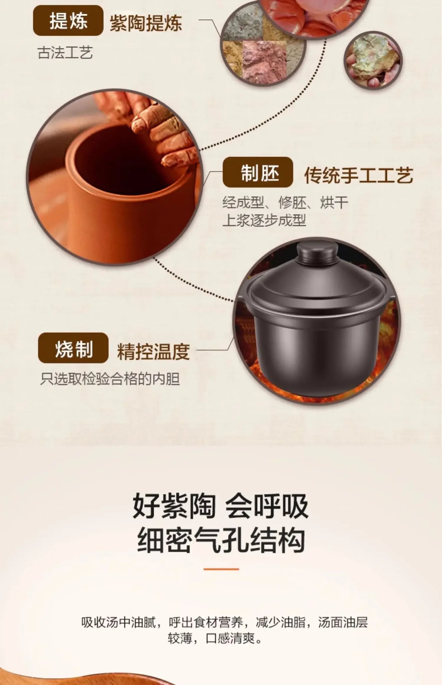 Electric stew pot  home porridge cooking artifact ceramic purple sand porridge pot fully automatic plug-in stew pot