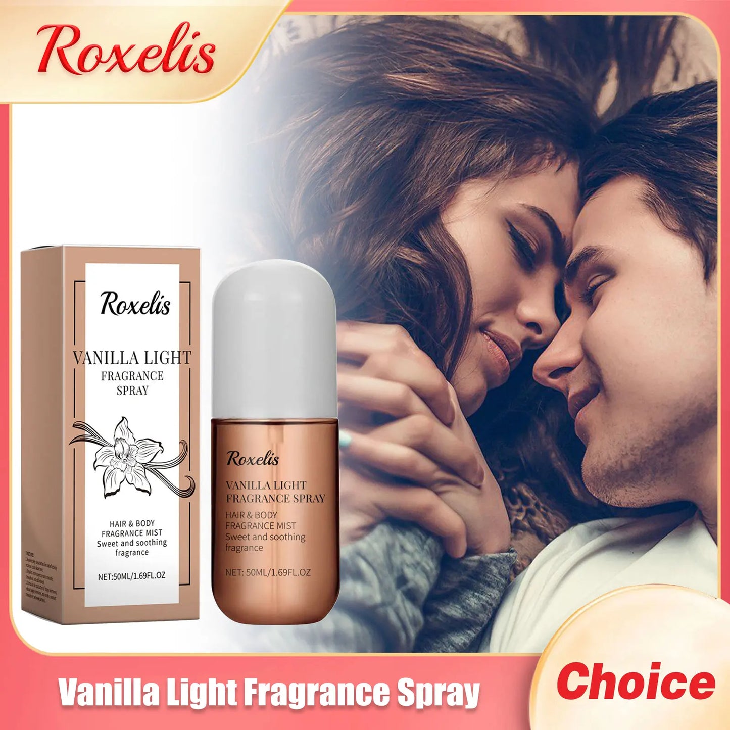 Vanilla Light Fragrance Spray Long Lasting Plant Scent Easy Carry Floral Pheromone Attract Men Date Flirting Gifts Women Perfume