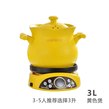 220V DIKO Ceramic Electric Stewpot, Multifunctional Porridge Cooking Pot, Automatic Separated Health Pot