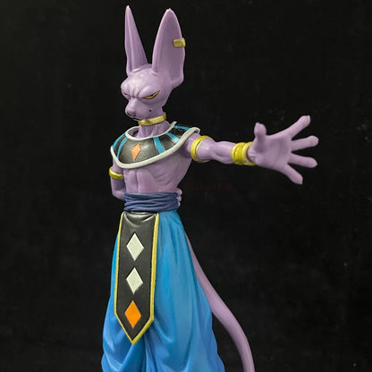 2PCS Dragon Ball Z Beerus Birusu Champa Whis Figure Super God of Destruction Pvc Figurine Collection Model Toys for Children Gif