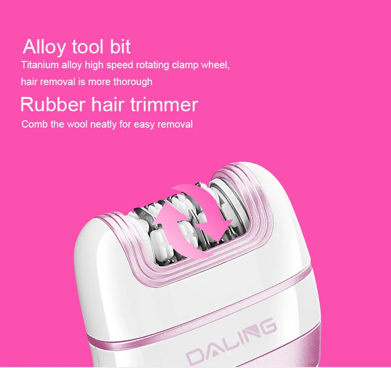 SAHE Epilator for Women Hair Remover Electric Razor USB Rechargeable Lady Shaver Arm Armpit Bikini Painless Epilator