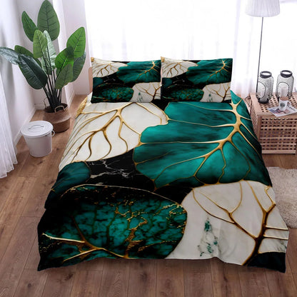 Abstract Fluid Marble Stone Duvet Cover Set King Queen Double Full Twin Single Size Bed Linen Set