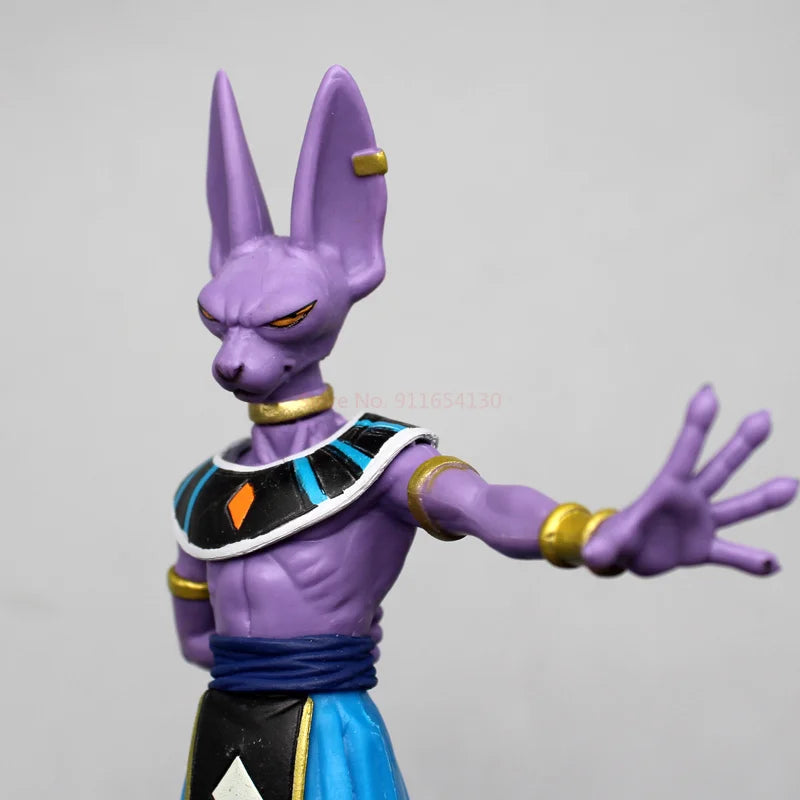 2PCS Dragon Ball Z Beerus Birusu Champa Whis Figure Super God of Destruction Pvc Figurine Collection Model Toys for Children Gif