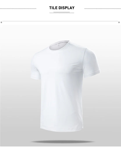 2024 Summer Sports t shirt Men/Women's Gyms Fitness Short sleeve T-shirt Male quick-dry running Workout Tees Tops Men clothing