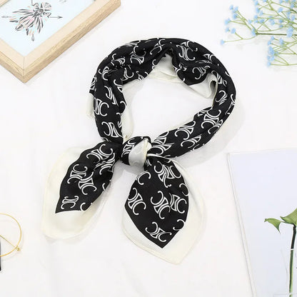 Scarf Women Silk Satin Scarf for Women Neckerchief  luxury Scarf Foulard Women Bandana Silk Scarves Laven Official Store