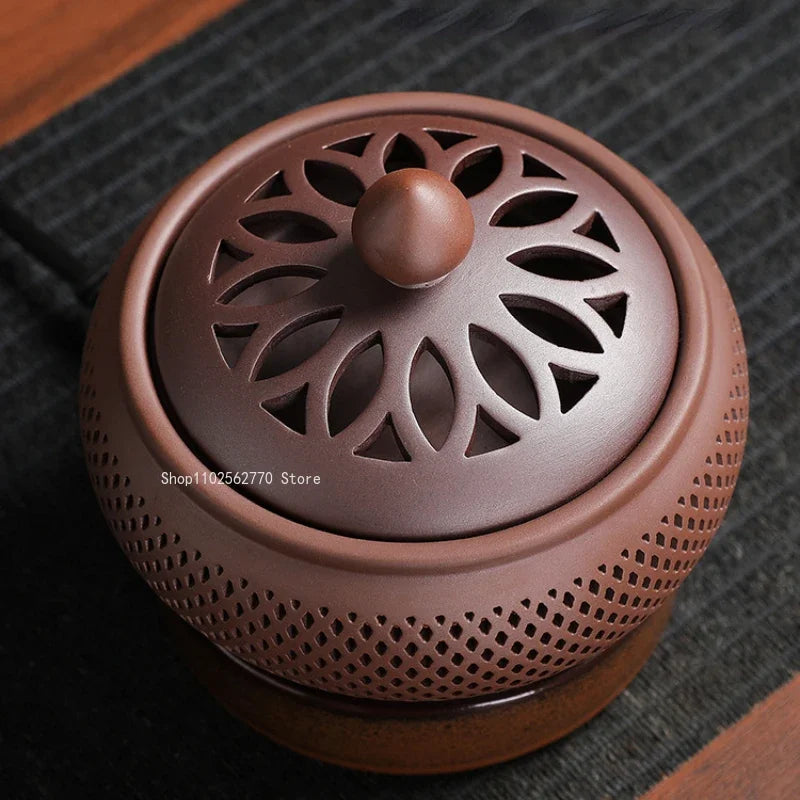 Ceramic Electric Incense Burner Home Indoor Timing Temperature Control Incense Burner Point/seal Incense Powder Heating Tools