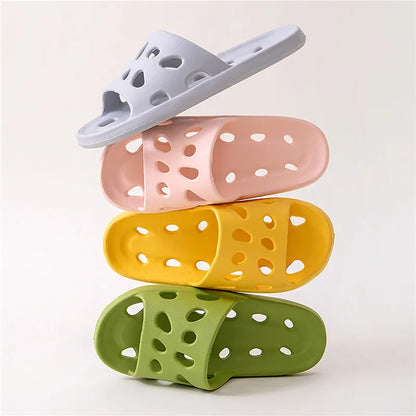 Summer Slippers Women Men Shoes Soft Indoor Home Flat Sandals Fashion Flip Flops Beach Shoes Man Couple Non-Slip Bathroom Slides