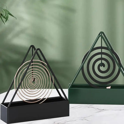 Mosquito Coil Frame Iron Mosquito Coil Holder Safe Easy-to-use Stand for Home Outdoor Patio Wall-mounted Lay-flat for Prevention