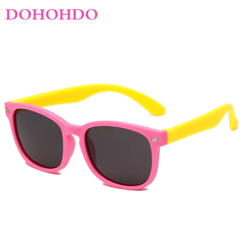 Retro Children Polarized Sunglasses TR90 Flexible Kids Sunglasses For Boys Girls Baby Gift Outdoors Goggle Shades Eyewear UV400