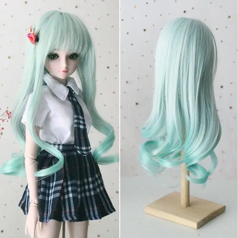 1/3 Bjd Wig 60cm BJD Dolls Handmade Wigs Curly Hair DIY Joints Doll Toys Fashion Wig  Fiber Dolls for Girls Barbie Accessories