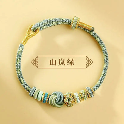 Dragon Year Animal Year Hand Woven Hand Rope Semi-Finished Products Couple Bracelet Wearable Lucky Beads Girlfriend Gifts