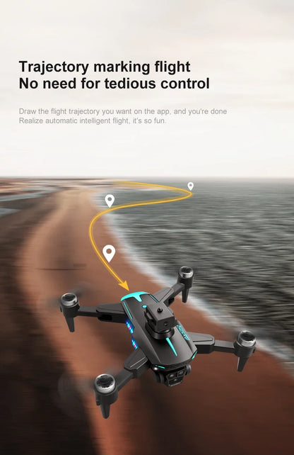 2024 New KY605S Screen Control Drone With Display Screen Obstacle AvoidanceThree Camera HD Aerial Photography Dron Toys Gift