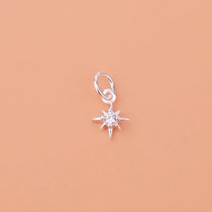 Korean Japanese light luxury accessories 925 sterling silver Flash star bracelet ring pendant