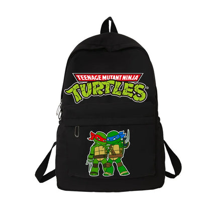 Ninja Turtles Backpack Soft Sister Solid Color Fashion High Capacity Waterproof College Backpack Trendy School Bags Kids Gifts