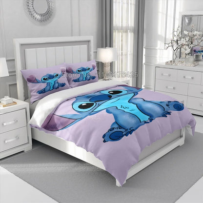 Lilo & Stitch Animation Stitch Bedding Set 3D Home Textile Pillowcase Quilt Cover Bedding The Best Gift Bedroom Decor