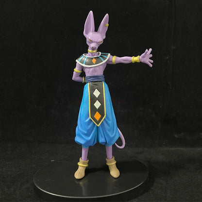 2PCS Dragon Ball Z Beerus Birusu Champa Whis Figure Super God of Destruction Pvc Figurine Collection Model Toys for Children Gif