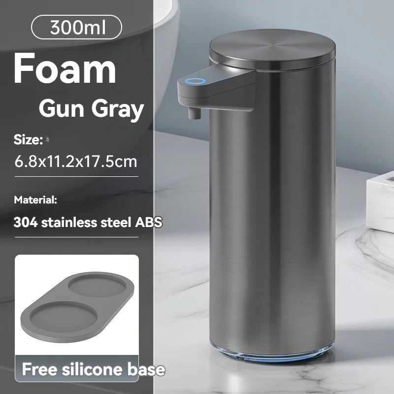 Intelligent automatic sensing stainless steel soap dispenser for washing mobile phones, contactless for home kitchen wall mounte