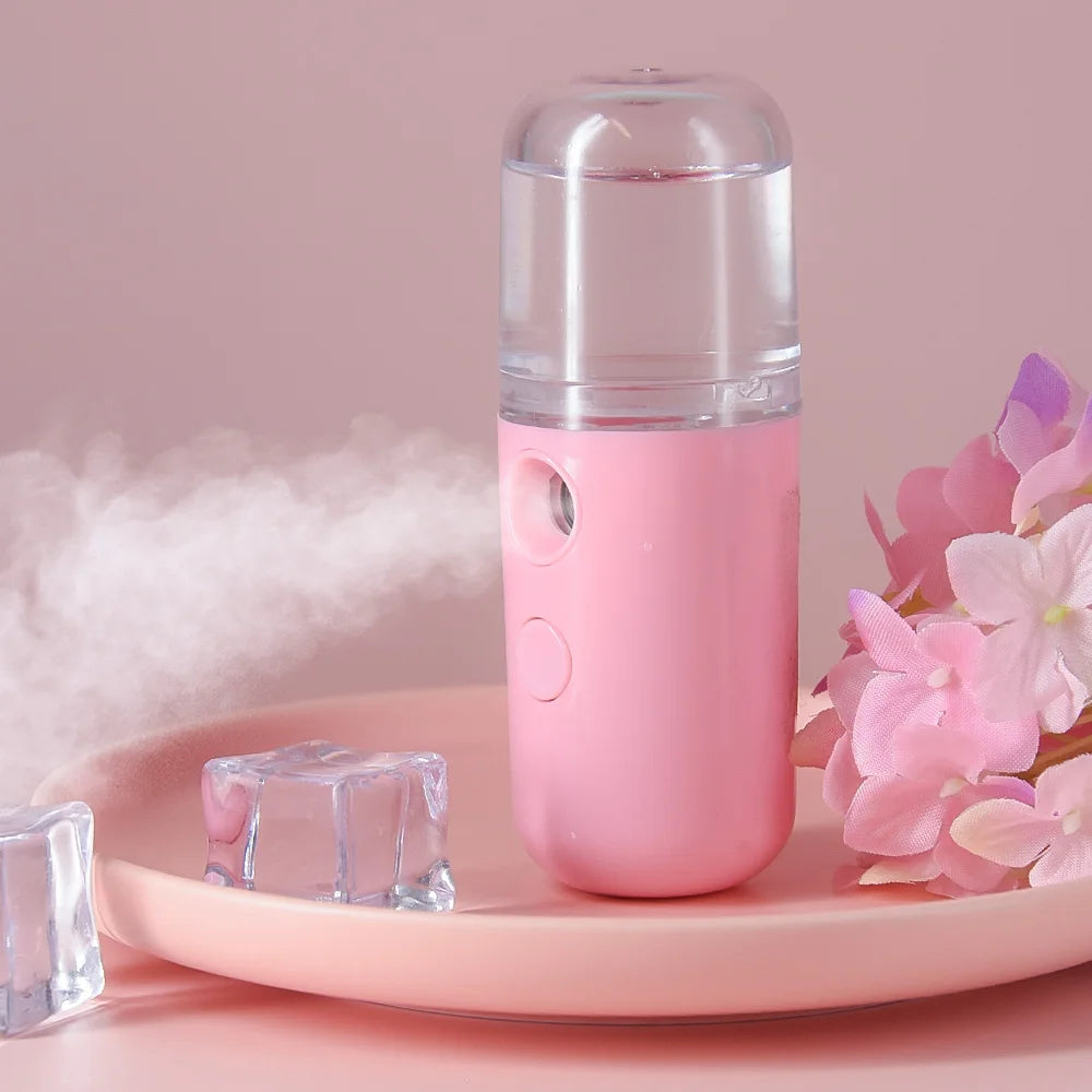 30ML Mini Facial Steamer Personal Nano Sprayer USB Nebulizer Humidifier Moisturizing Hydrating Women Beauty Skin Care Tool