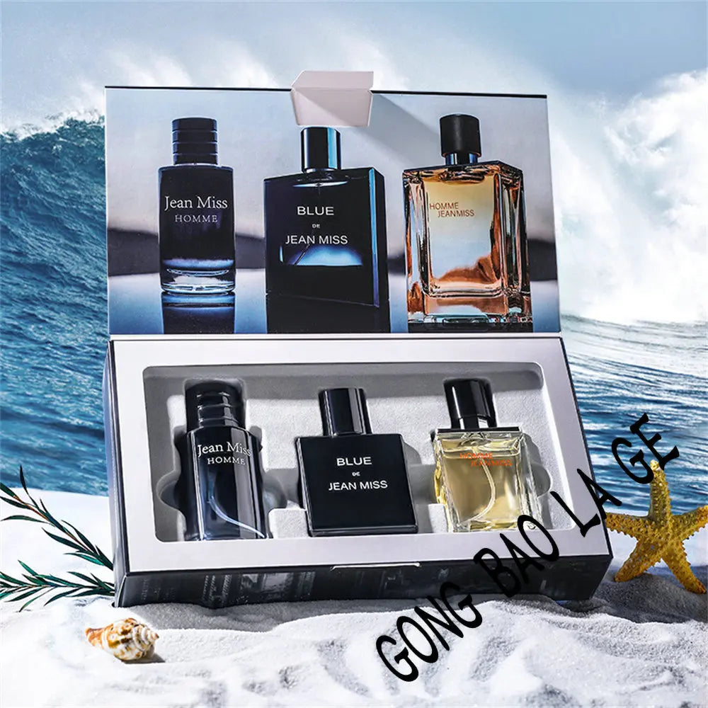 High Quality 90ml Men Perfume Gift Box 3pcs Set Colognes Fascination Man Profumo Uomo Lasting Attracting Women Parfums Homme