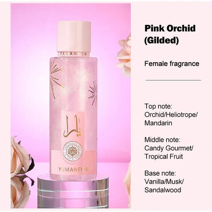 250ML Arabic Dubai Perfume Floral Fragrance Excited Date Scent Body Spray,Long Lasting Pheromone Woman Attract Man,Air Freshener