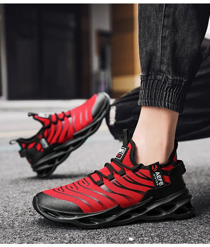 Masculine Men Sport Shoes 2024 Homme Barefoot Shoes Men Brand Tennis Shose For Man High Heel Luxury Designer Sneaker Red Tennis