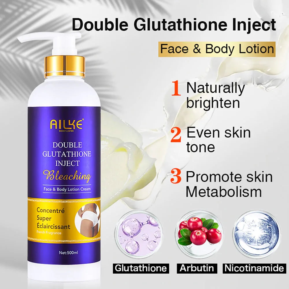 AILKE Super Bleaching And Dark Spot Remove Body Lotion Suitable For Face And Body Women Whitening Moisturizing Skin Care Cream