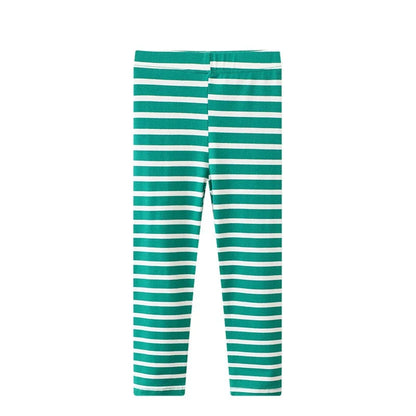 Jumping Meters 2-7T Colorful Girls Leggings Pants Striped Pencil Pants Baby Trousers Toddler Skinny Pants For Kids