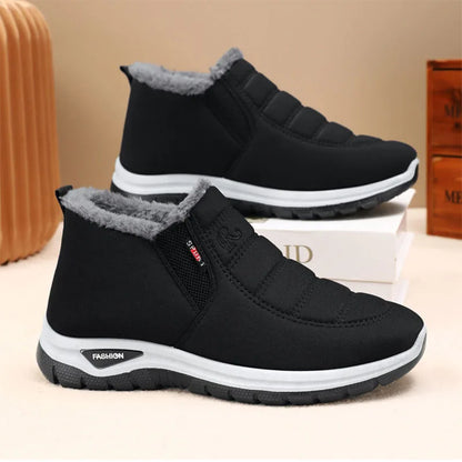 Lady‘s Casual Fashion Thicken Flat Shoes Lightweight Soft Comfortable Shoes Solid Warm Non-Slip Shoes For Winter