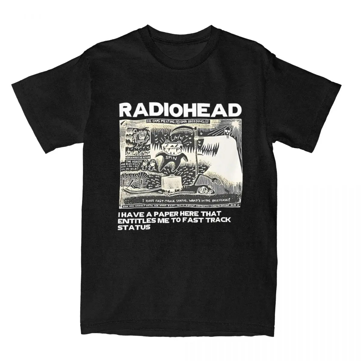 It Was Amazing To See Radiohead T-Shirts Men Women Hip Hop 100% Cotton Tees Short Sleeve T Shirt Birthday Present Clothing