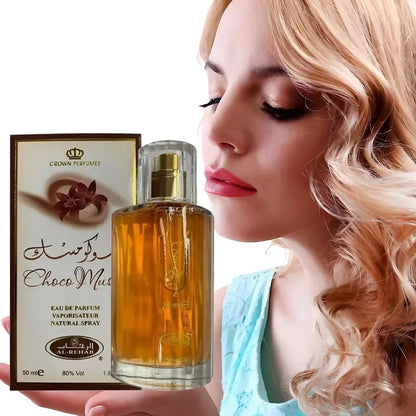 Hot Sales Al-Rehab Choco Musk Eau de Parfum Spray for Women Arabian Dubai Perfume Cologne Fragrance Luxury Crown Perfumes 50ml