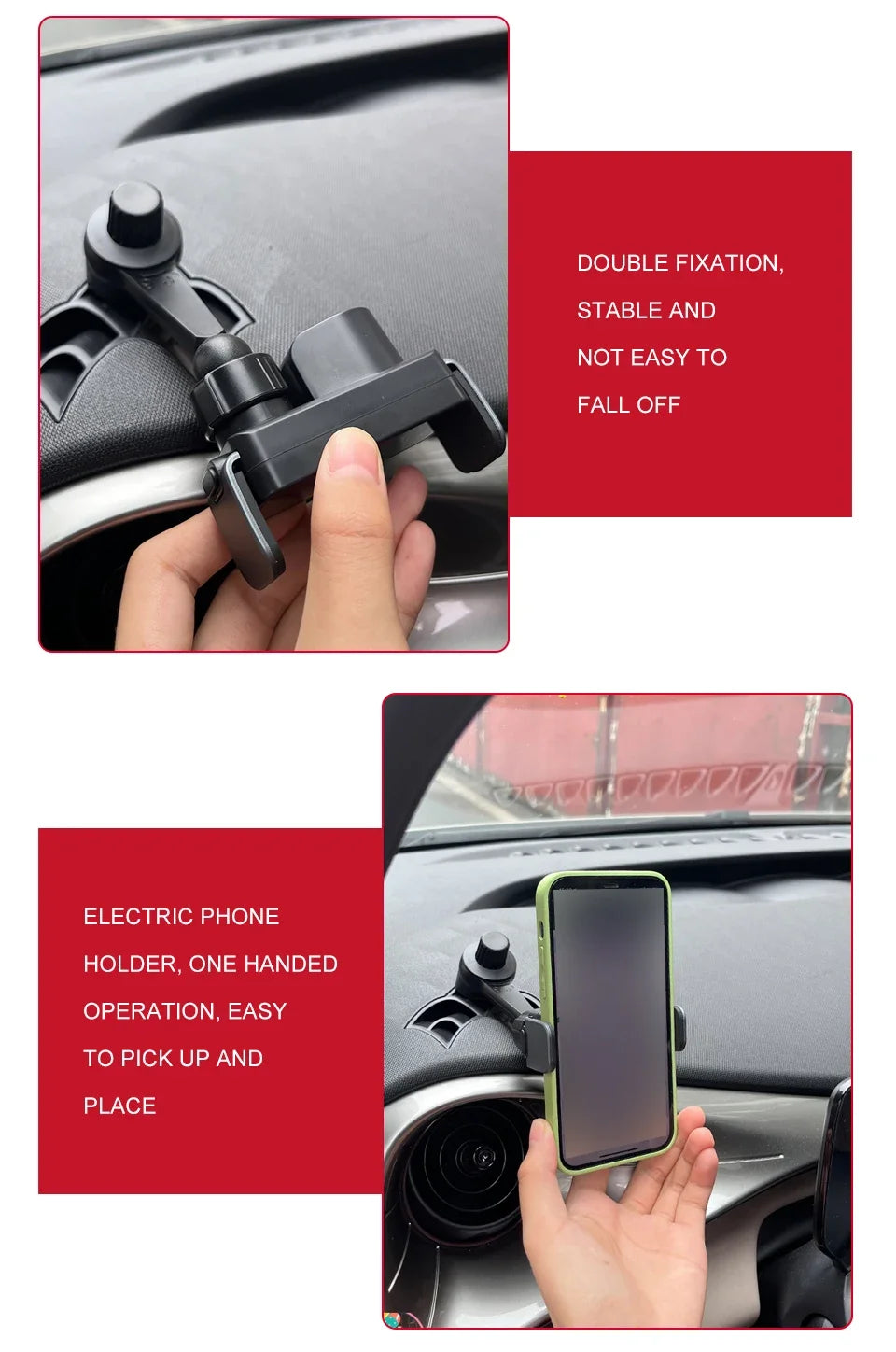 Car Phone Holder For Byd Dolphin 2023 2024 Car Styling Bracket Automatic Clamping Rotatable Support Mobile Accessories