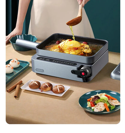 Western Kitchen Machine Multi-functional Intelligent Cooking Pot Electric Hot Pot Barbecue Integrated Non-stick Pan Fried Steak