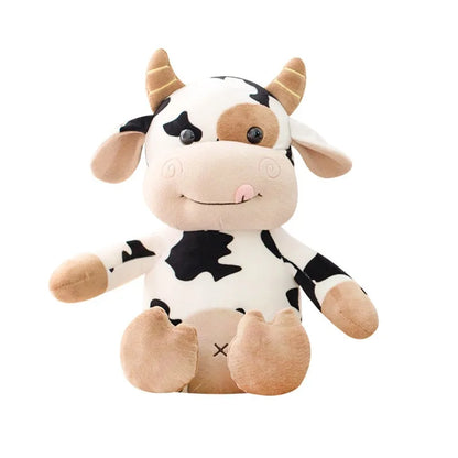 Cow doll plush toy cute calf animal Year of Ox mascot activity gifts