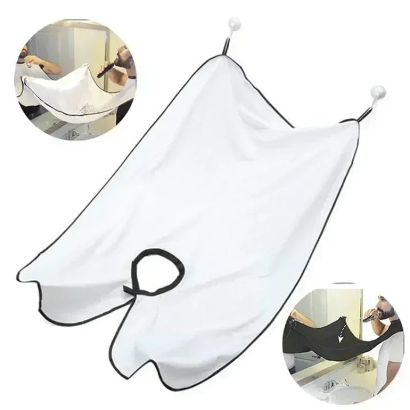 Man Bathroom Apron Male Beard Apron Razor Holder Hair Shave Beard Catcher Waterproof Floral Cloth Bathroom Cleaning Gift for Man