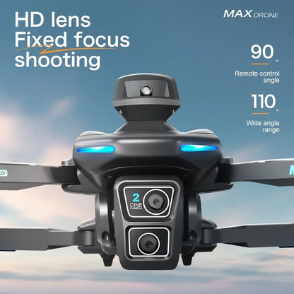 2024 New Drone XT-606 Max 2.4G Dual Servo Optical Flow Brushless Folding 6k HD Dual Camera FPV드론 Professional Aerial Dron Toy