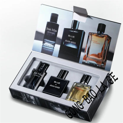 High Quality 90ml Men Perfume Gift Box 3pcs Set Colognes Fascination Man Profumo Uomo Lasting Attracting Women Parfums Homme