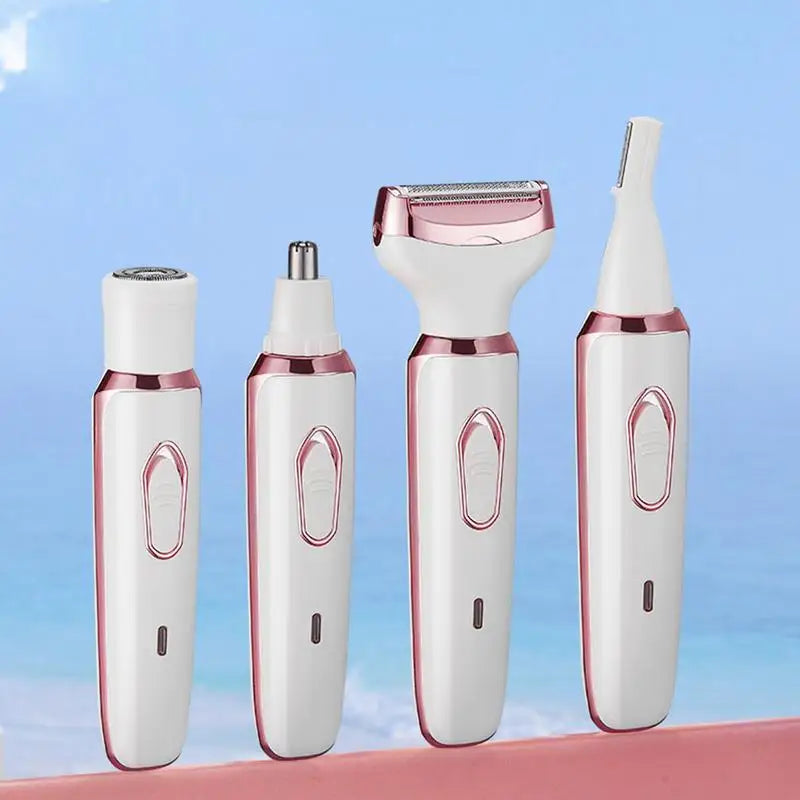 Electric Shaver For Women Cordless Wet & Dry Women Shaver Rechargeable Waterproof Lady Legs Trimmer With Replaceable Heads For