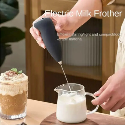 Electric Coffee Frother Handheld Mixer Milk Foamer Egg Beater Cappuccino Stirrer Mini Portable Blenders Home Kitchen Whisk Tool