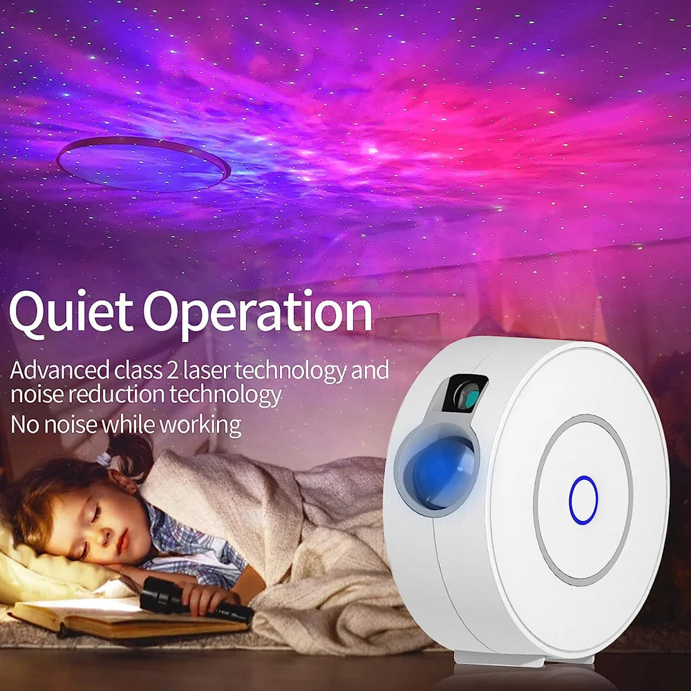 Jinashu Star and Galaxies Projector,Tuya Wifi Galaxy  Night Projector Starry Sky,LED Galaxy Projector,Lamp Alexa Google Home