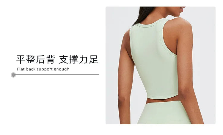 YJ-Products in Stock New Yoga Vest NAKED WOMEN THREAD Fitness Shockproof Sports Underwear High Strength Yoga Bra