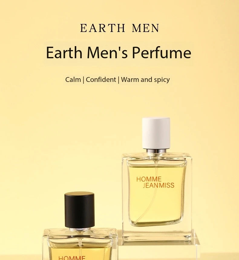 50ml Cologne Perfume Men Fresh Energetic Spicy Fougere Earthy Woody Tones Perfume Long Lasting Parfum Cologne Dating Deodorants