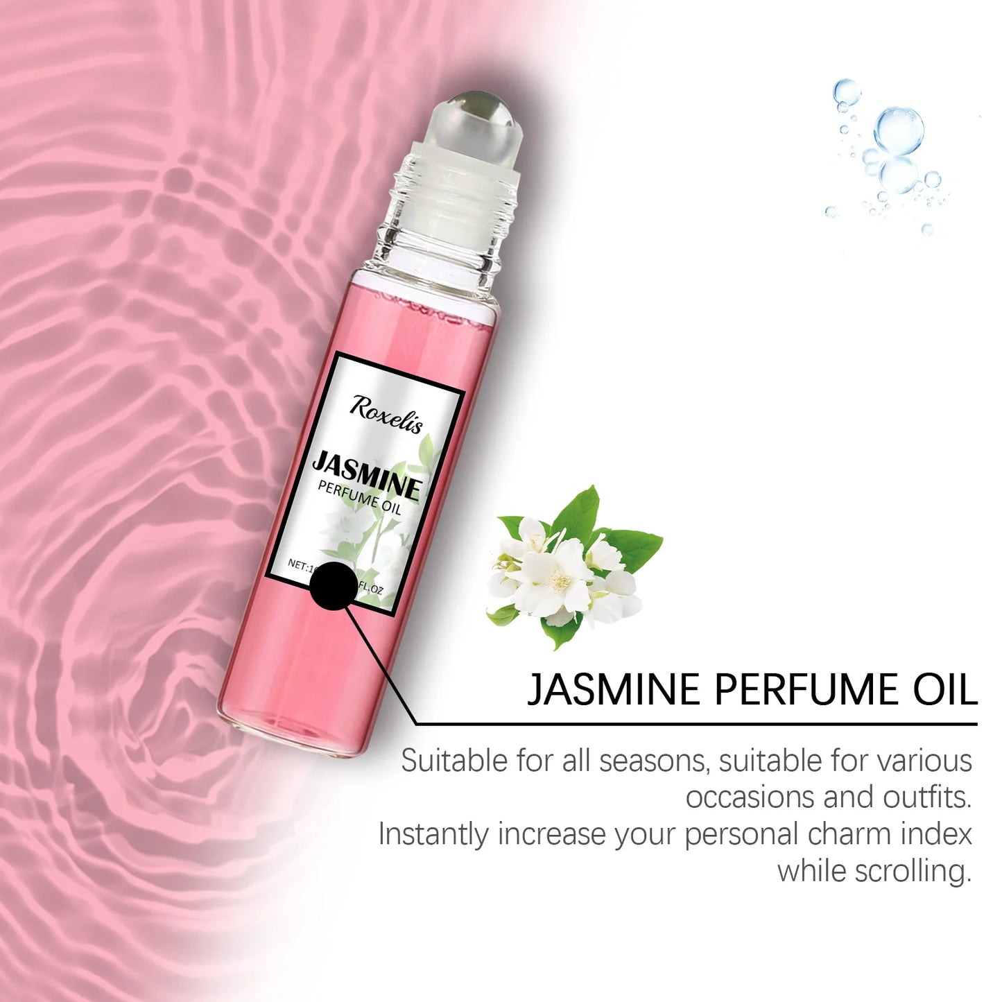 Pheromone Perfume Ball Floral Scent Charming Dating Atmosphere Natural Fresh Rose Jasmine Fragrance Perfume For Elegant Ladies