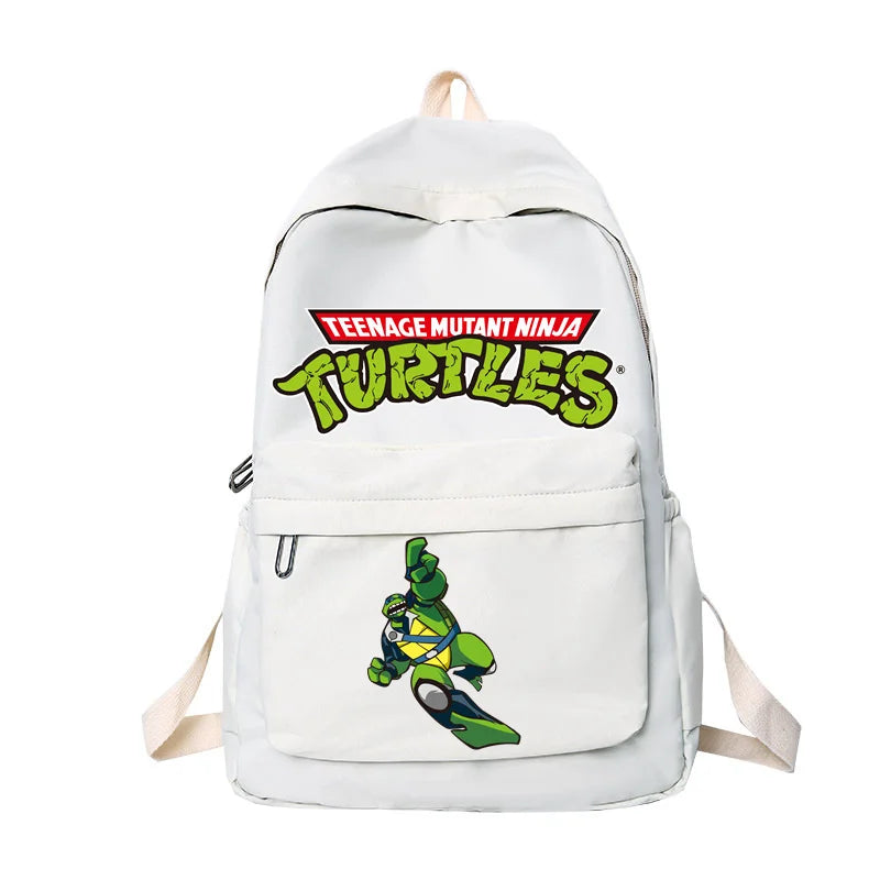 Ninja Turtles Backpack Soft Sister Solid Color Fashion High Capacity Waterproof College Backpack Trendy School Bags Kids Gifts