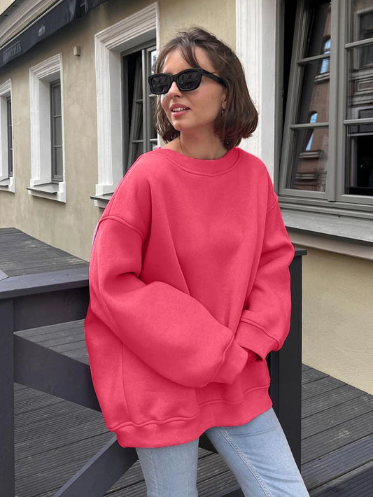 Hirsionsan 30% Cotton Oversized Hoodies Women Autumn Winter Soft Warm Long Sleeve Female Sweatshirt Streetwear Loose Pullovers