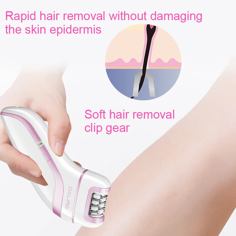 SAHE Epilator for Women Hair Remover Electric Razor USB Rechargeable Lady Shaver Arm Armpit Bikini Painless Epilator