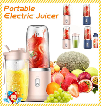 Portable 400ml Mini Electric Fruit Juicer USBCharging Lemon Orange Fruit Juicing Cup Smoothie Blender Machine kitchen appliances